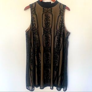 Love Fire Lace Overlay Dress